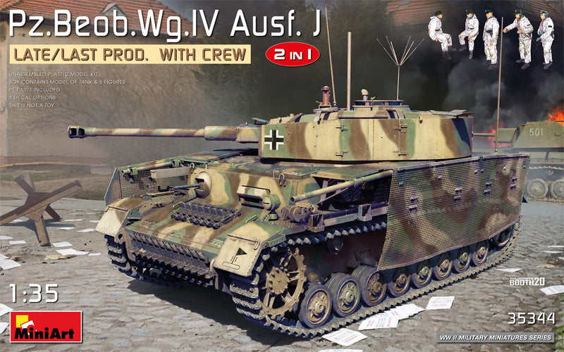 Miniart 35344 1/35 Pz.Beob.Wg.IV Ausf. J Late/Last Production 2in1