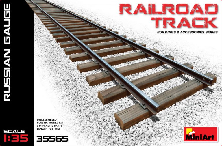 Miniart 35565 1/35 Railroad Track (Russian Gauge)