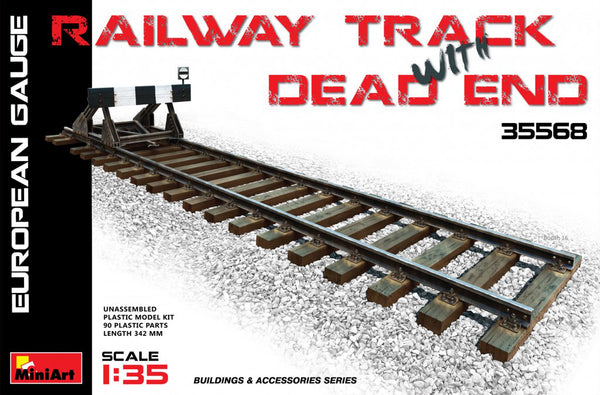 MiniArt 35568 1/35 Railway Track w/ dead end (European Gauge)