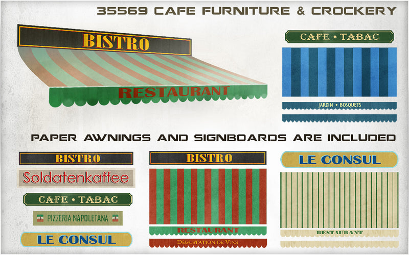 MiniArt 35569 1/35 Cafe Furniture & Crockery