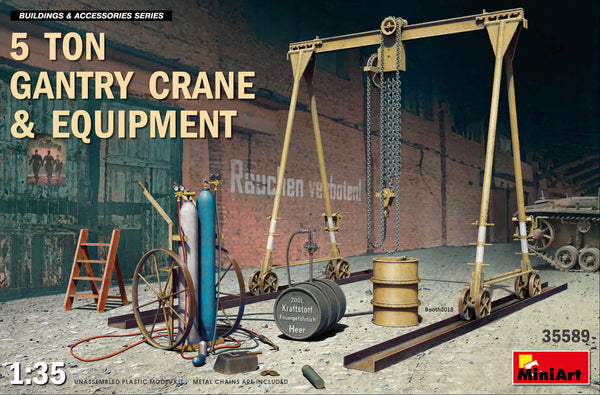 MiniArt 35589 1/35 5 Ton Gantry Crane & Equipment