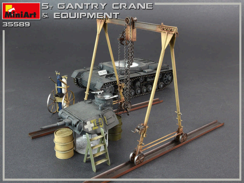 MiniArt 35589 1/35 5 Ton Gantry Crane & Equipment