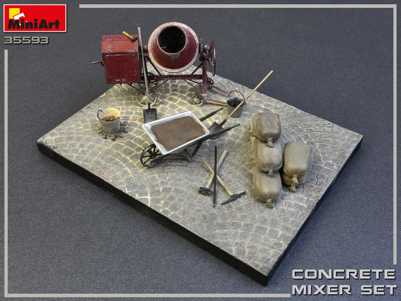 MiniArt 35593 1/35 Concrete Mixer Set