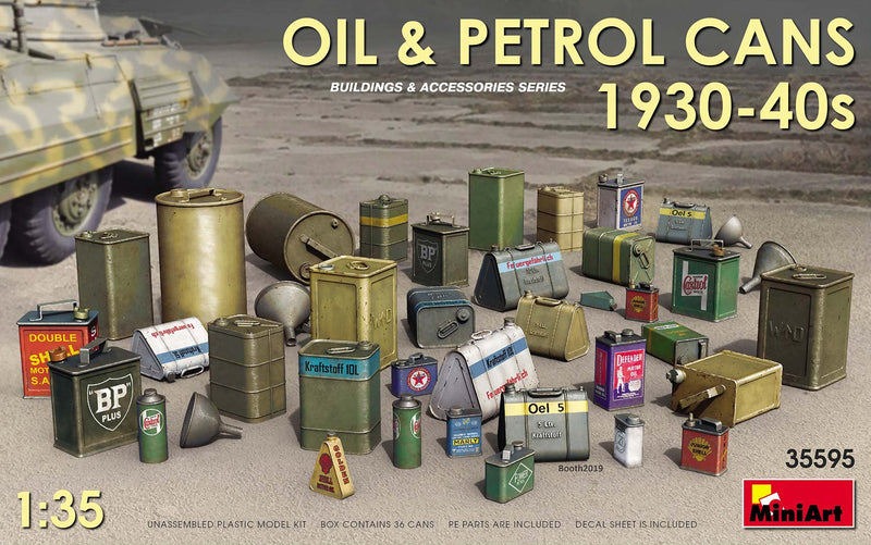 Miniart 35595 1/35  Oil & Petrol Cans 1930-40s