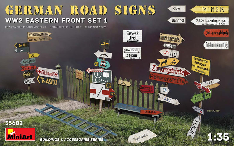 MiniArt 35602 1/35 German Road Signs WWII (Eastern Front Set 1)