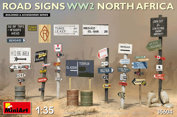 MiniArt 35604 1/35 Road Signs WWII (N. Africa)