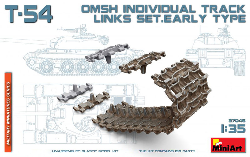 MiniArt 37046 1/35 T-54 OMSh Individual Track Links Set Early Type