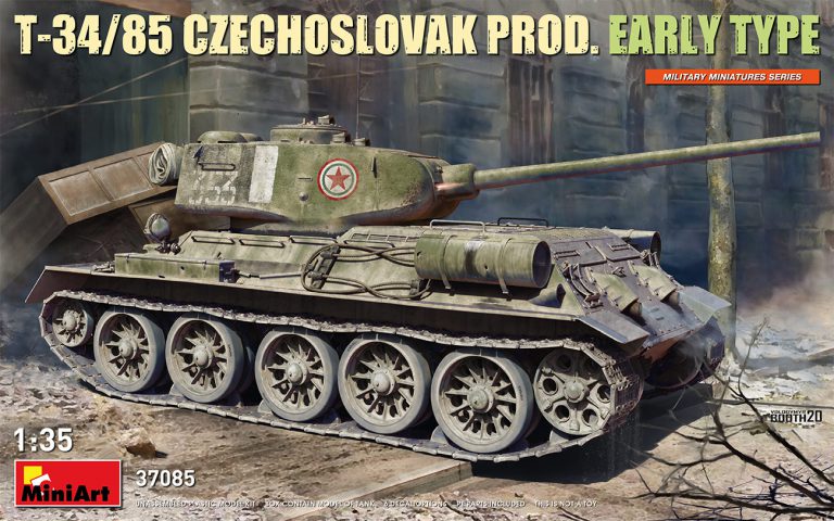 Miniart 37085 1/35 T34-85 Cechoslovak Production Early Type Tank