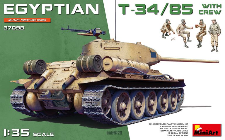 MiniArt 37098 1/35 Egyptian T-34/85 w/Crew Tank