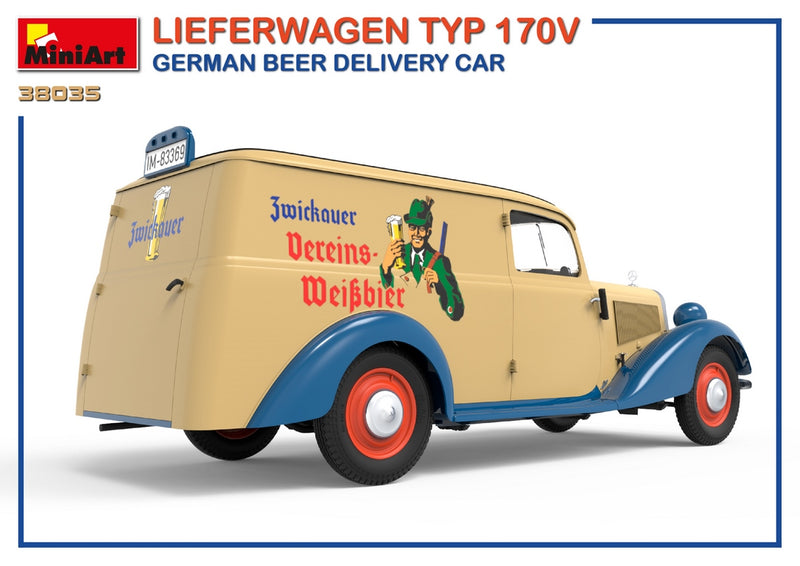 Miniart 38035 1/35 Lieferwagen Typ 170V German Beer Delivery Car
