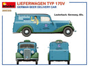 MiniArt 38035 1/35 Lieferwagen Typ 170V German Beer Delivery Car