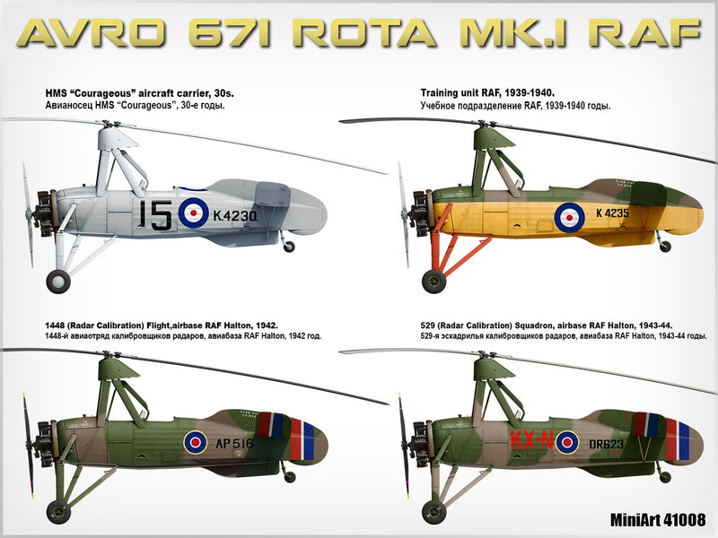 MiniArt 41008 1/35 Avro 671 Rota MK.I RAF