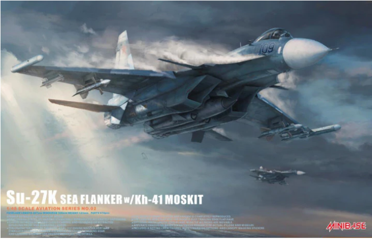 Minibase 8002 1/48 Su27K Sea Flanker with Kh-41 Moskit (P-270)