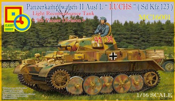 Classy Hobby 16001 1/16 Panzerkampfwagen II Ausf. L "Luchs" (SdKfz 123) 9th Pz Div