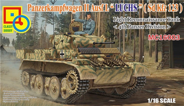 Classy Hobby 16003 1/16 Panzerkampfwagen II Ausf. L "Luchs" (Sd.Kfz.123)