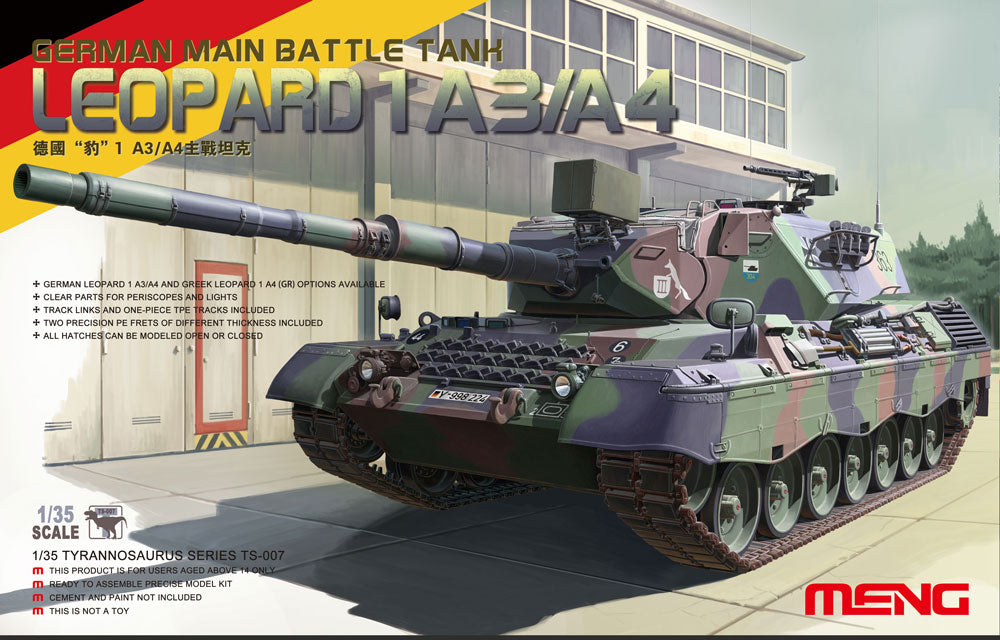 Meng TS007 1/35 German Main Battle Tank Leopard 1 A3/A4