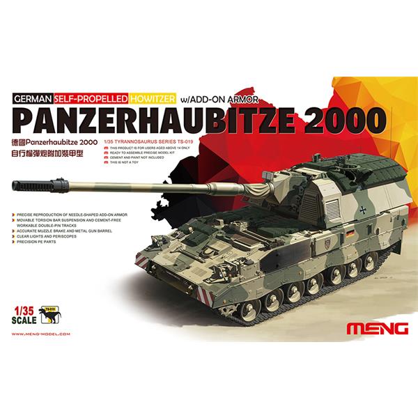 Meng TS019 1/35 Panzerhaubitze 2000 w/add-on armor (Self-Propelled Howitzer)