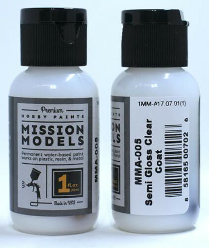 Mission Models 005  - Semi Gloss Clear Coat 1oz