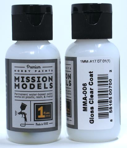 Mission Models MMA 006 - Gloss Clear Coat 1oz