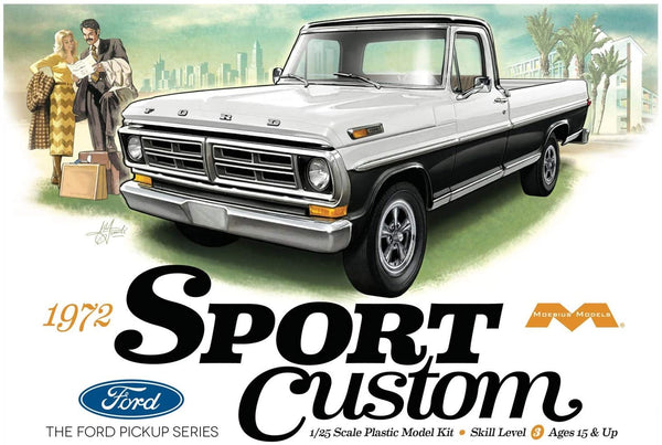 1/25 Moebius 72 Ford Sport Custom Pickup