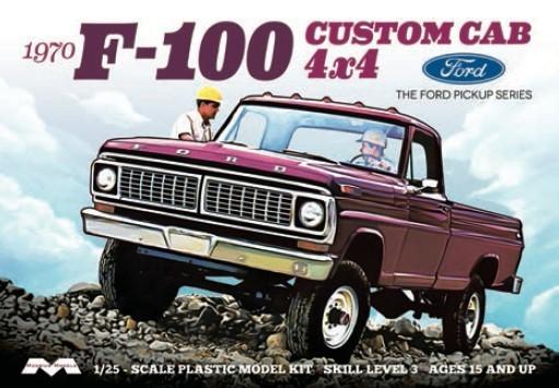 Moebius 1230 1/25 1970 Ford F100 4x4 Custom Cab