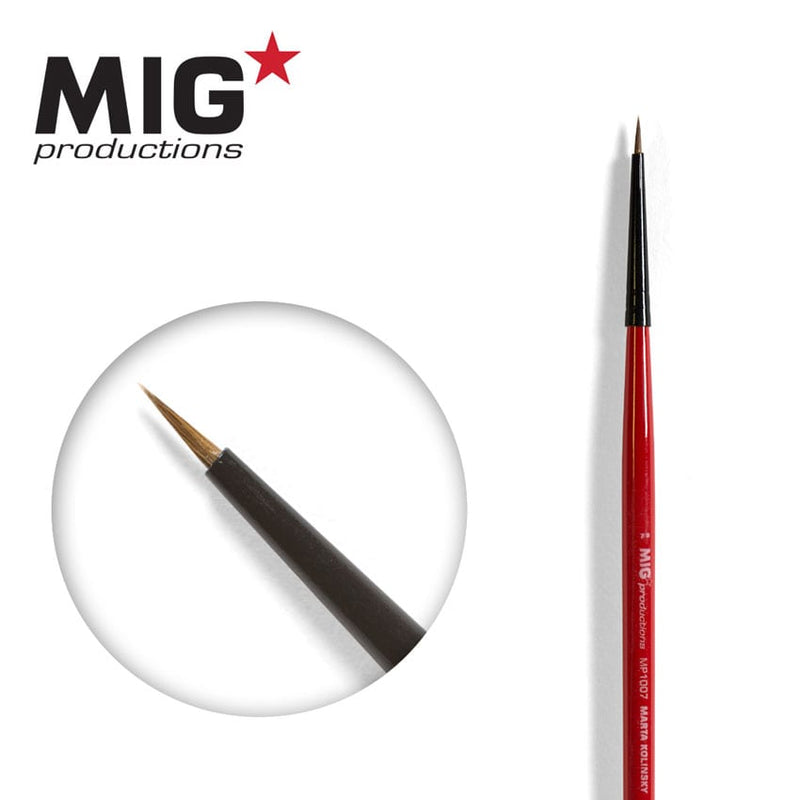 MIG MP1007 Marta Kolinsky Round Brush 7/0