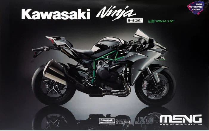 Meng MT002S 1/9 Kawasaki Ninja H2 (Pre-Colored Edition)