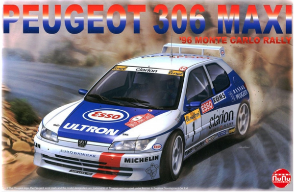 NuNu 24009 1/24 Peugeot 306 Maxi 1996 Rally Monte Carlo