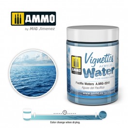 AMMO by Mig 2241 Vignettes Acrylic Water for Dioramas - Pacific Waters (100ml)