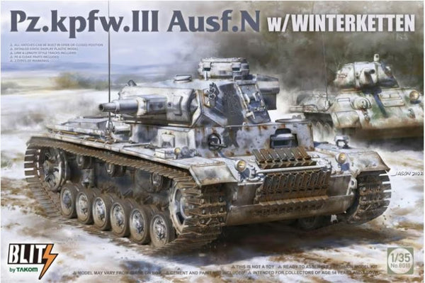 Takom Blitz 8011 1/35 Panzer III with Winterketten