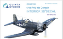 Quinta Studio 48108 1/48 F4U-1D 3D-Printed & Colored Interior on Decal Paper (for Tamiya kit)