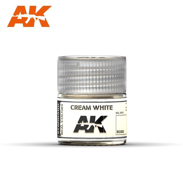 AK Interactive RC002 Real Colors : Cream White RAL 9001 10ml