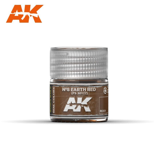 AK Interactive RC031 Real Colors : Nº8 Earth Red FS 30117 10ml