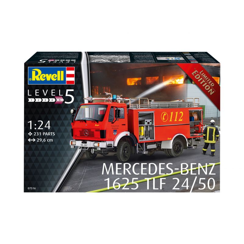 Revell 7516 1/25 Mercedes-Benz 1625 TLF 24/50 - Fire Engine