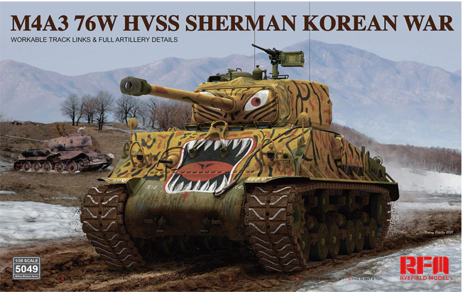 Rye Field Model 5049 1/35 M4A3 76W HVSS Sherman - Korean War
