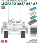 Rye Field Model 5057 1/35 Workable Track Links for Leopard 2A5/A6/A7