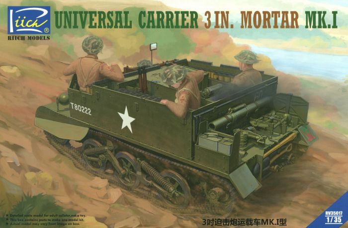 Riich 35017 1/35 Universal Carrier 3 inch mortar Mk. I