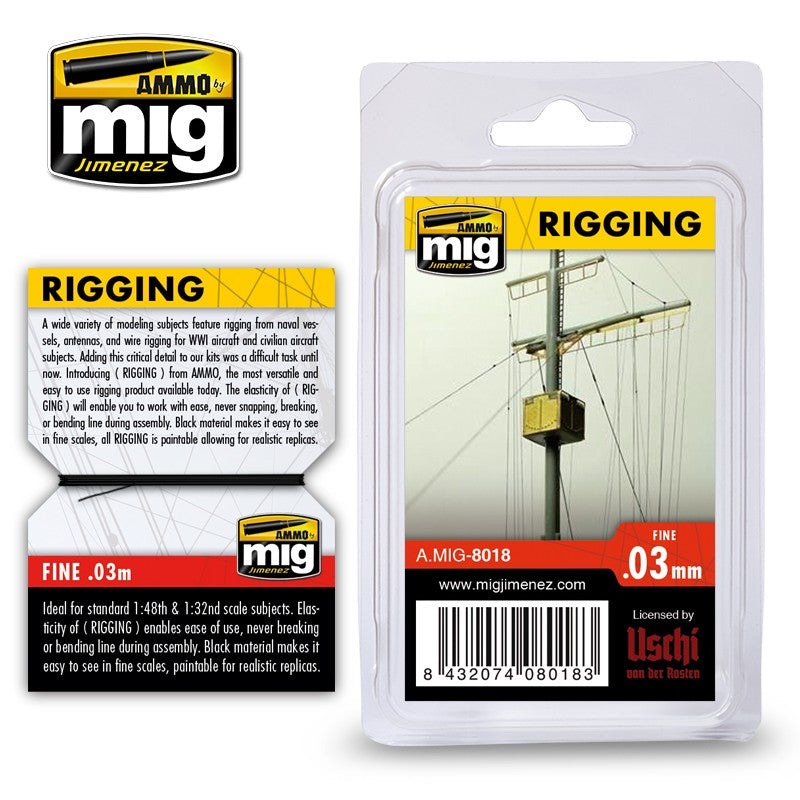 AMMO by Mig 8018 Rigging - Fine .03mm