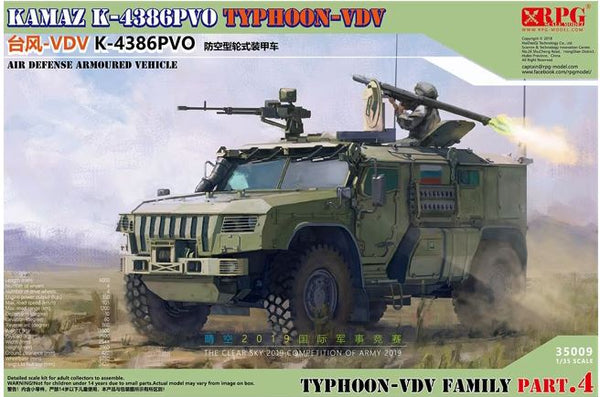 RPG 35009 1/35 KAMAZ K-4386PVO Typhoon-VDV Air Defence Armored Vehicle