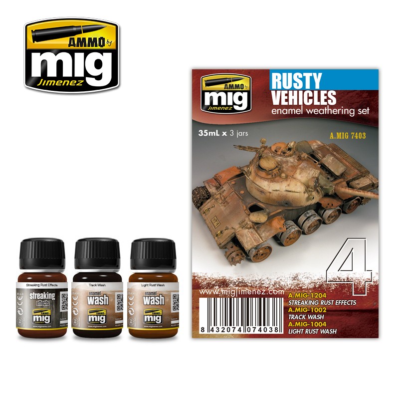 AMMO by Mig 7403 Rusty Vehicles Set