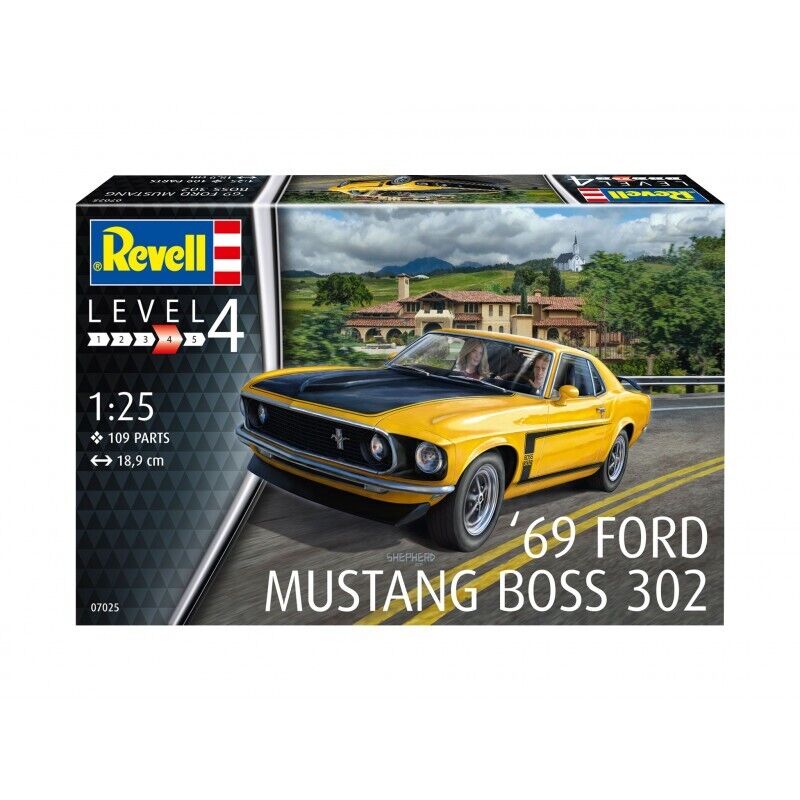 Revell 7025 1/25 1969 Ford Mustang Boss 302