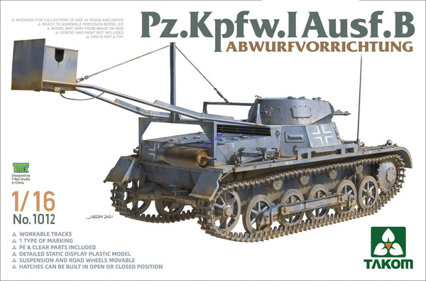 Takom 1012 1/16 Pz.Kpfw. I Ausf.B Abwurfvorrichtung  Kit # 1012