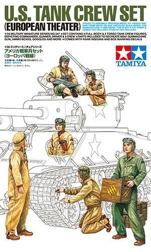Tamiya 35347 1/35 US Tank Crew Set - European Theater