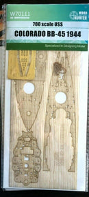 FlyHawk W70111 1/700 USS COLORADO BB-45 1944 (FOR TRUMPETER 05768) Wooden Deck