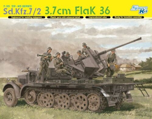 Dragon 6541 1/35 Sd.Kfz.7/2 3.7cm FlaK 36 - Smart Kit
