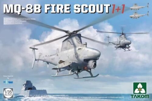 Takom 2165 1/35 MQ8B Fire Scout Helicopter (two kits in one)