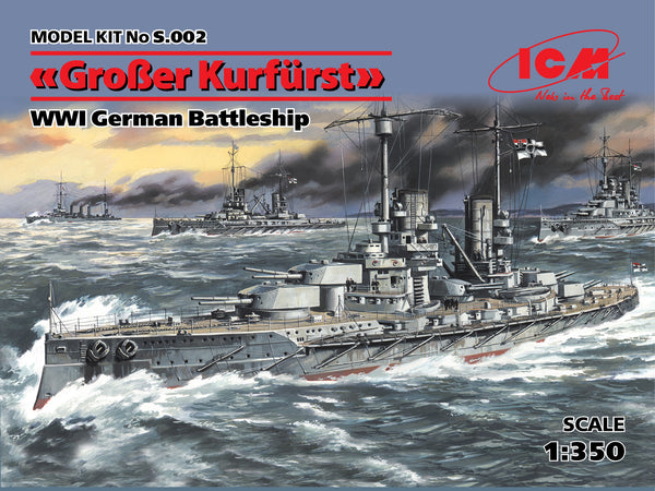 ICM S.002 1/350 “Großer Kurfürst” WWI German Battleship