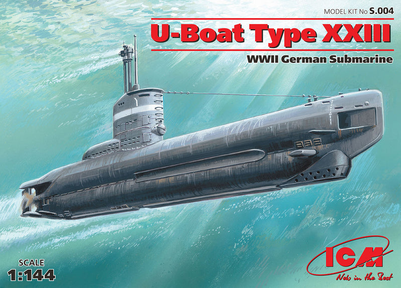 ICM S004 1/144 U-Boat Type XXIII WWII German Submarine