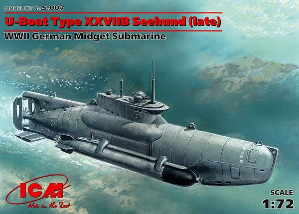 ICM S007 1/72 U-Boat Type XXVIIB “Seehund” (Late)