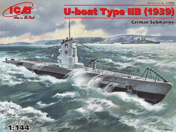 ICM S009 1/144 U-Boat Type IIB (1939) German Submarine